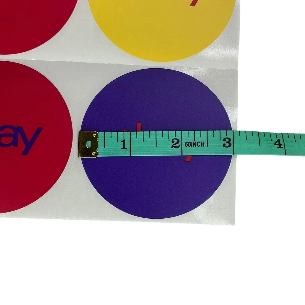 eBay Multicolor Logo Stickers 200 Count 3 Inch Round Reseller Supplies